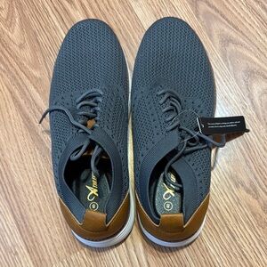 Black and Brown Sneakers with Sleek Design and Comfort